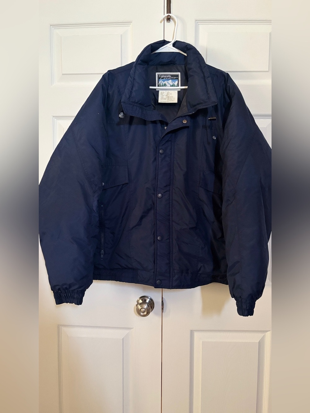 Vintage Gerry Colorado Classics Men’s XL Down Puffer Ski Jacket Navy C361 Vail